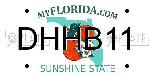 DHHB11 Florida License Plate