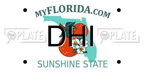 DHI Florida License Plate