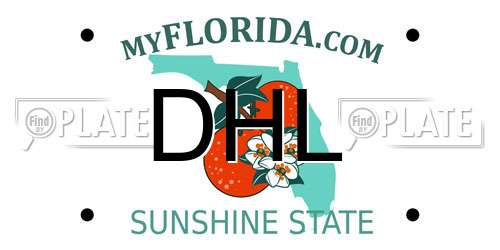 DHL Florida License Plate