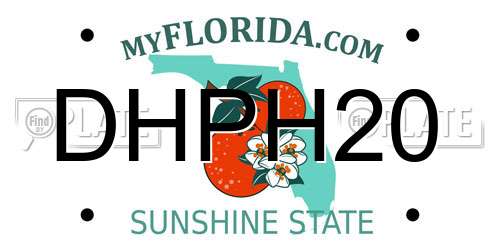 DHPH20 Florida License Plate