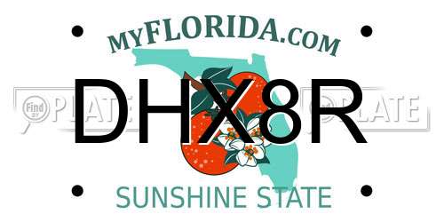 DHX8R Florida License Plate