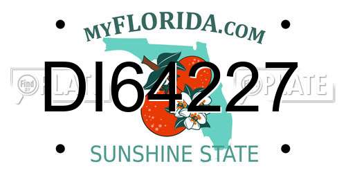 DI64227 Florida License Plate