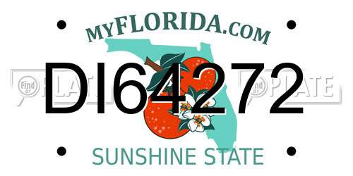 DI64272 Florida License Plate