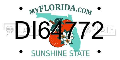 DI64772 Florida License Plate