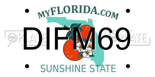 DIFM69 Florida License Plate
