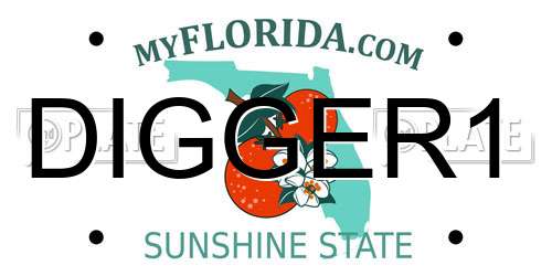 DIGGER1 Florida License Plate