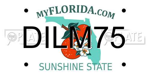 DILM75 Florida License Plate