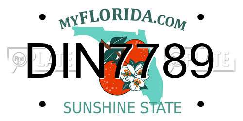 DIN7789 Florida License Plate