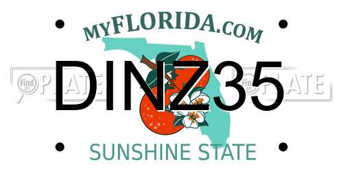 DINZ35 Florida License Plate