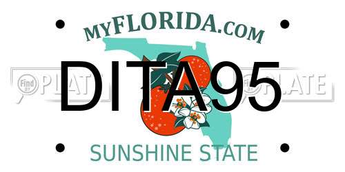 DITA95 Florida License Plate