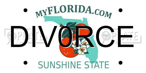 DIV0RCE Florida License Plate