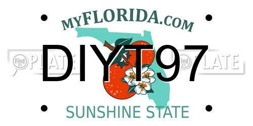 DIYT97 Florida License Plate