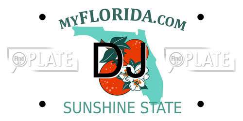 DJ Florida License Plate