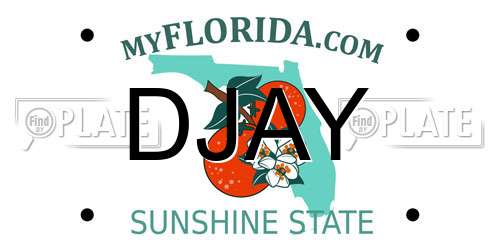 DJAY Florida License Plate