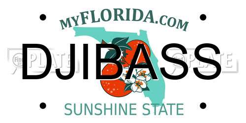 DJIBASS Florida License Plate