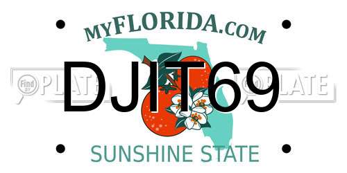 DJIT69 Florida License Plate
