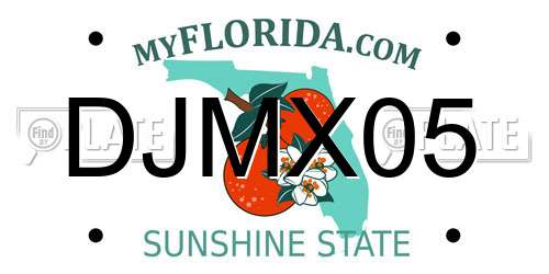 DJMX05 Florida License Plate