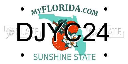 DJYC24 Florida License Plate