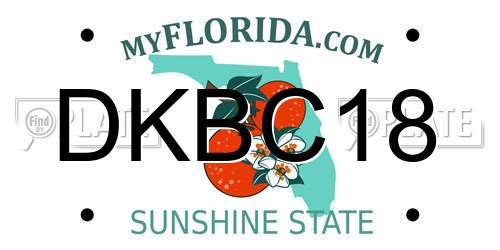 DKBC18 Florida License Plate