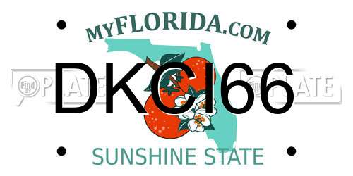 DKCI66 Florida License Plate