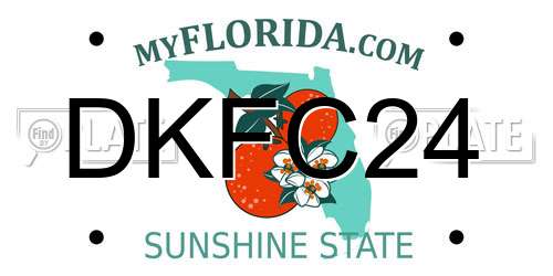 DKFC24 Florida License Plate