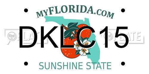 DKLC15 Florida License Plate