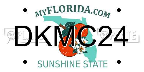 DKMC24 Florida License Plate