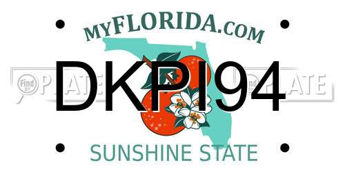 DKPI94 Florida License Plate