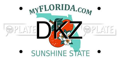 DKZ Florida License Plate