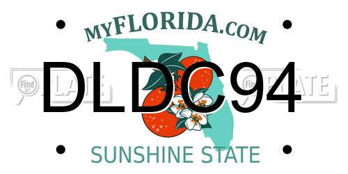 DLDC94 Florida License Plate