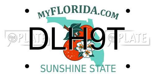 DLH9T Florida License Plate