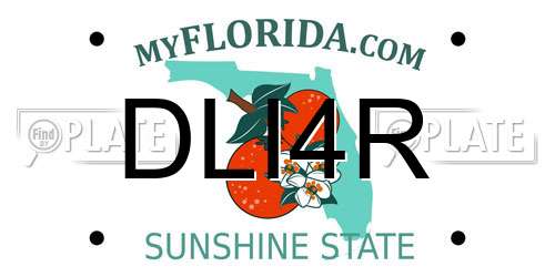 DLI4R Florida License Plate