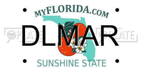 DLMAR Florida License Plate