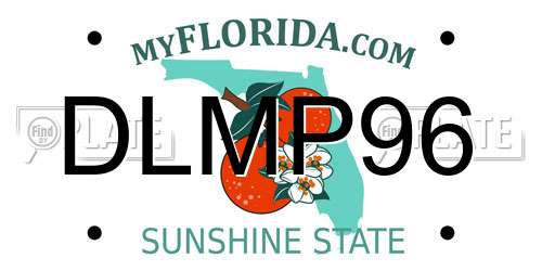 DLMP96 Florida License Plate
