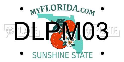 DLPM03 Florida License Plate