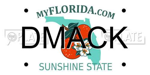 DMACK Florida License Plate