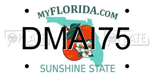 DMAI75 Florida License Plate