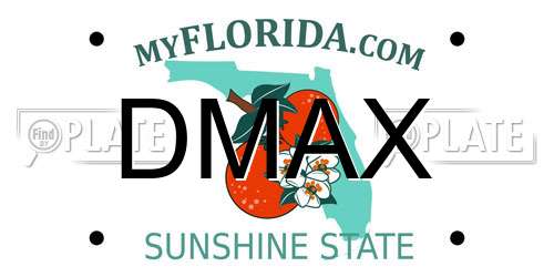 DMAX Florida License Plate