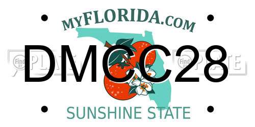 DMCC28 Florida License Plate