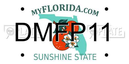 DMFP11 Florida License Plate