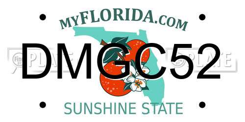 DMGC52 Florida License Plate