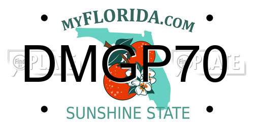 DMGP70 Florida License Plate