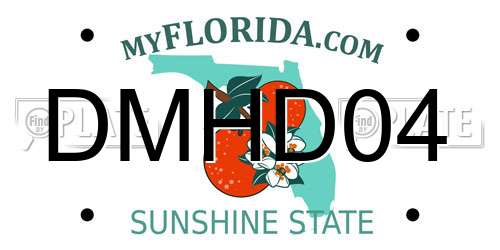 DMHD04 Florida License Plate