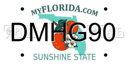 DMHG90 Florida License Plate