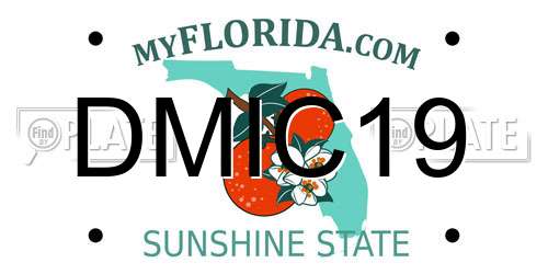DMIC19 Florida License Plate