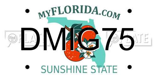 DMIG75 Florida License Plate