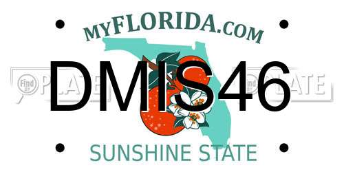 DMIS46 Florida License Plate