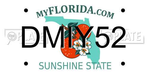 DMIY52 Florida License Plate