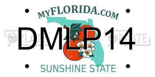 DMLP14 Florida License Plate