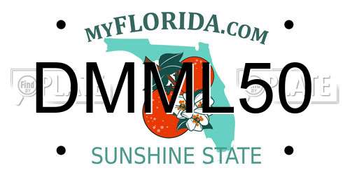 DMML50 Florida License Plate